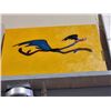 Image 1 : Oil on canvas transfer print looney toones road