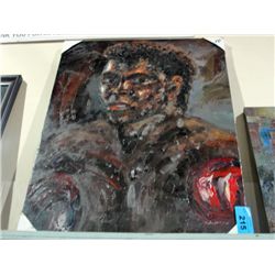 orininal oil on canvas painting, mohammed ali