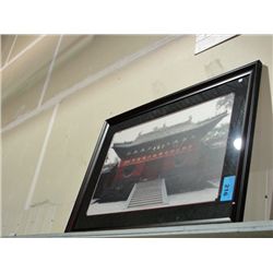 Framed martial arts studio print