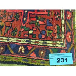 Hand knotted persian area rug runner