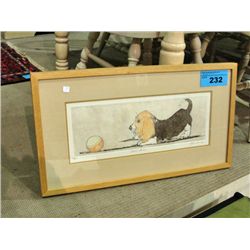 Framed limited edition signed and numbered print