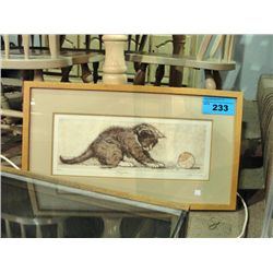 Framed limited edition signed and numbered print