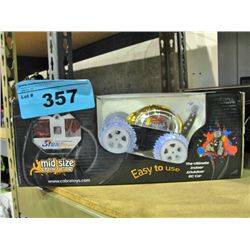 Mid size radio controlled stunt car