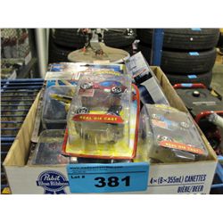 One box of spiderman collectables