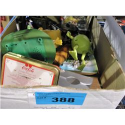 One box of assorted collectors cars and toys