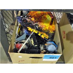 One box of assorted collectors toys; starwars etc