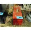 Image 1 : Red metal toolbox and contents