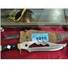 Image 1 : Large hunting knife with leather sheath