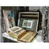 Image 1 : Shelf lot of assorted framed prints and pictures