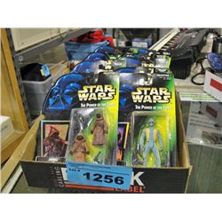 One box of starwars collectors action figures