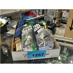 One box of starwars collectors action figures