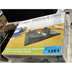 Ion profile pro usb turn table with input