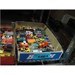 One box of assorted collectors toy cars