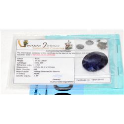 Certified Sapphire Oval Cut