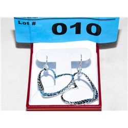 .925 Silver Heart Earrings