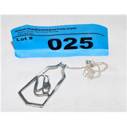 Sterling Silver Chain with Native Pendant