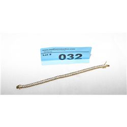 estate Diamond .925 Silver tennis bracelet with