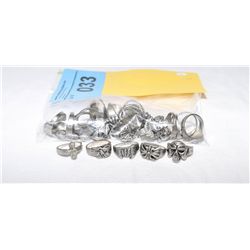 Bag of Large Biker rings