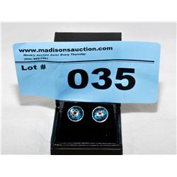 .925 Silver Italian Glass earrings