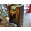 Image 1 : Early 1900s walnut cased floor model radio