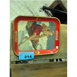 1941 coca cola advertisment serving tray