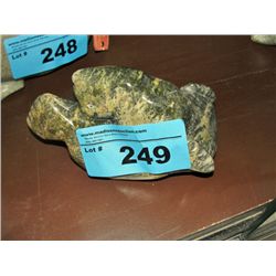 Inuit  soapstone carving - seal, signed by artist