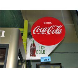 Vintage drink coca cola metal advertisement