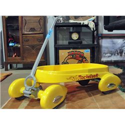 Rocketeer reproduction metal childs toy wagon