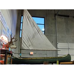 Early 1900s sailing canoe
