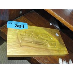 West coast native wood carved decorative wall