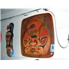 West coast native wood carved decorative wall