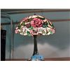 Image 1 : Tiffany style stained glass leaded table lamp