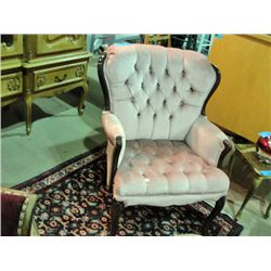 Dusty rose parlour chair