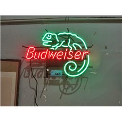 Budweiser neon sign