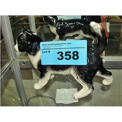Porcelain cat figurine