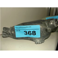 Inuit soapstone carving - seal