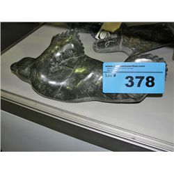 Inuit soapstone carving - seal