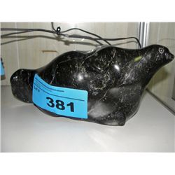 Inuit soapstone carving - seal
