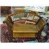 Image 1 : Mahogany deacons bench