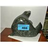 Image 1 : Large inuit soapstone carving - seal