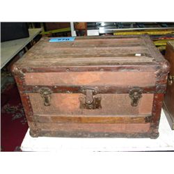 Early 1900s treasure chest style trunk