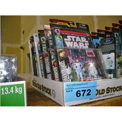 One box of assorted star wars action figure