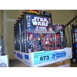 One box of assorted star wars action figure