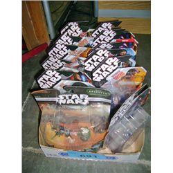 One box of assorted star wars action figure sets