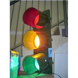 Vintage intersection stop light