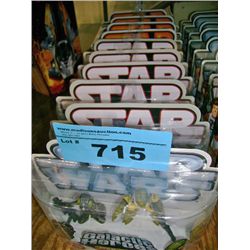 Lot of 10 starwars gallactic heros action figures