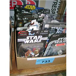 One box of assorted star wars collectors action