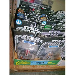 One box of assorted star wars collectors action