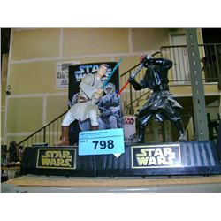 Starwars action figure interactive coin bank set