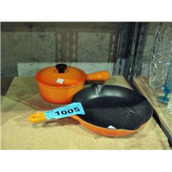 2pc set of le crueset cookware